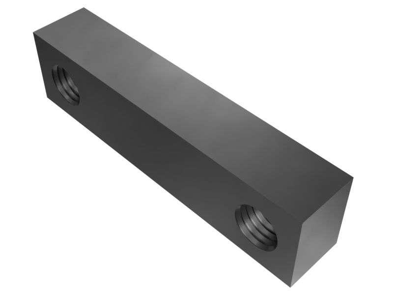 124-0065: 80mm 길이 강철 블록