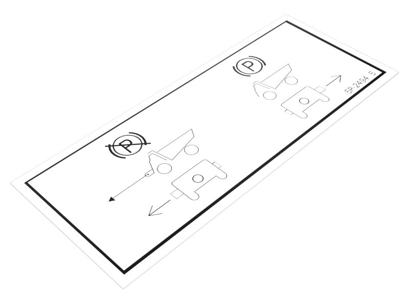 5P-2494: Towing Instruction Film Label
