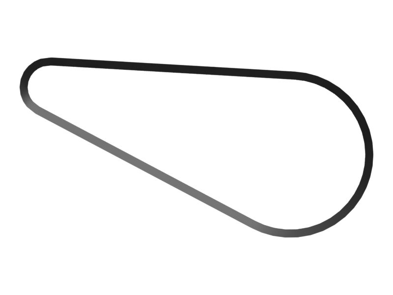 4P-1666: 1524mm Long Raw Edge Cogged V-Belt | CATCorp