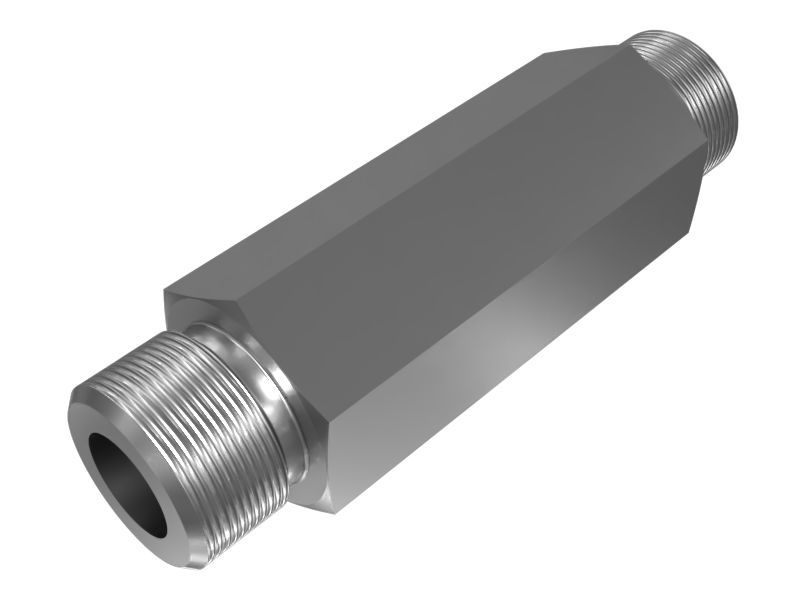 642-0639: 1" X 1-1/16" Bank Valve Straight Adapter 642-0639 Caterpillar