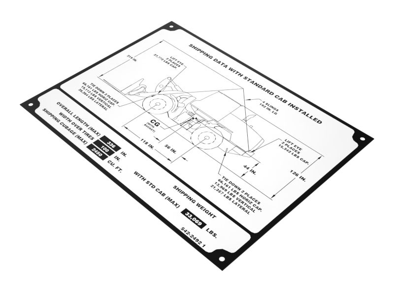 542-2492: Shipping Data Information Plate 5422492 купить