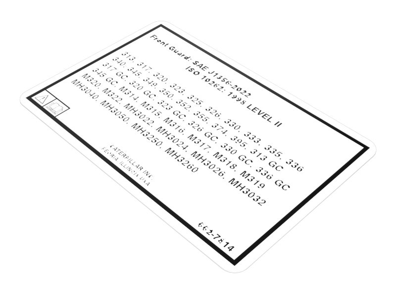 662-7814: Front Guard Identification Film