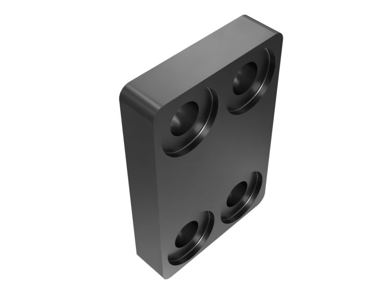665-3570: 17mm Thick Boom Cylinder Manifold Cover 6653570 Caterpillar