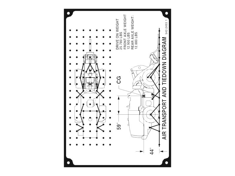 542-2493: Transport And Tiedown Shipping Information Plate 5422493 购买